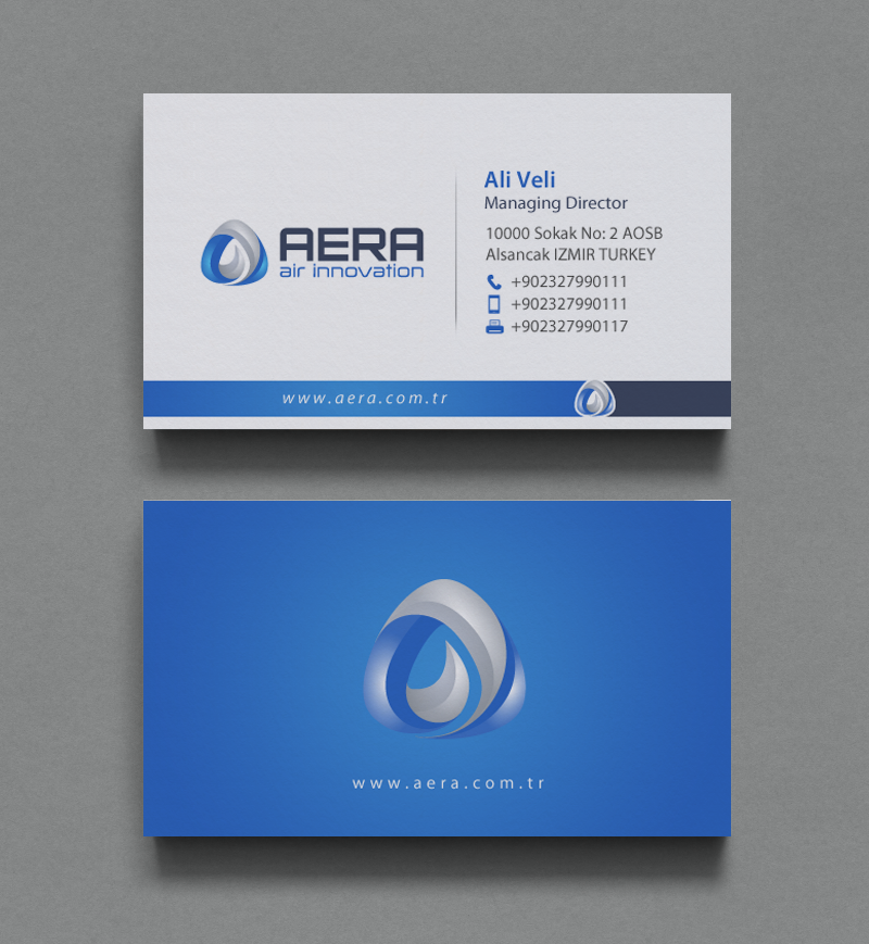 Diseño de Tarjeta de Presentación por chandrayaan.creative para aera | Diseño #10984835