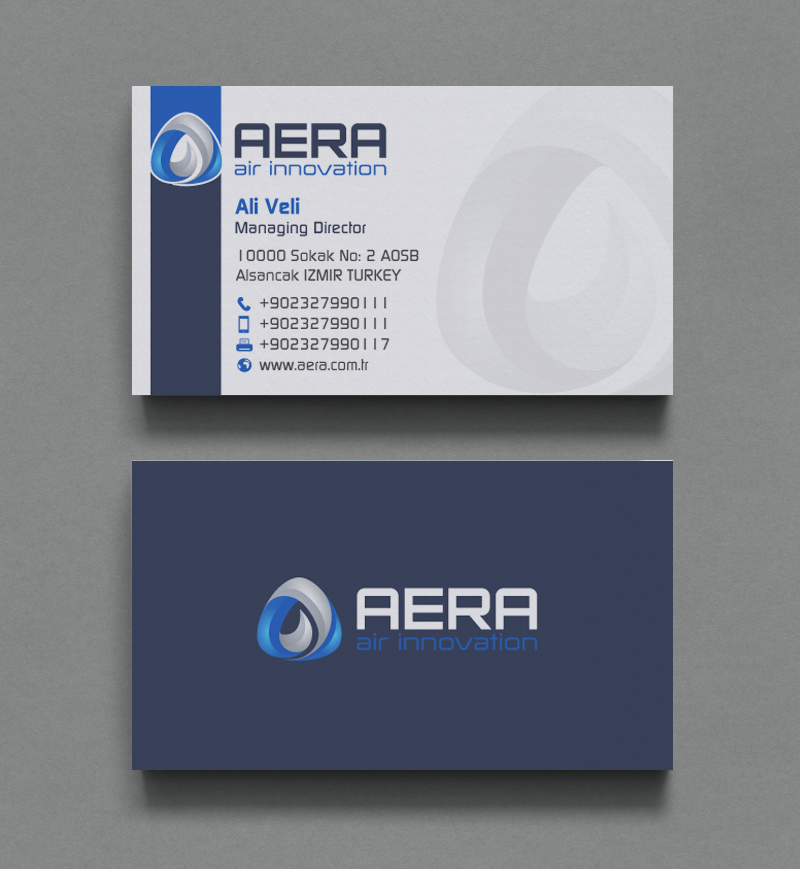 Diseño de Tarjeta de Presentación por chandrayaan.creative para aera | Diseño #10984837