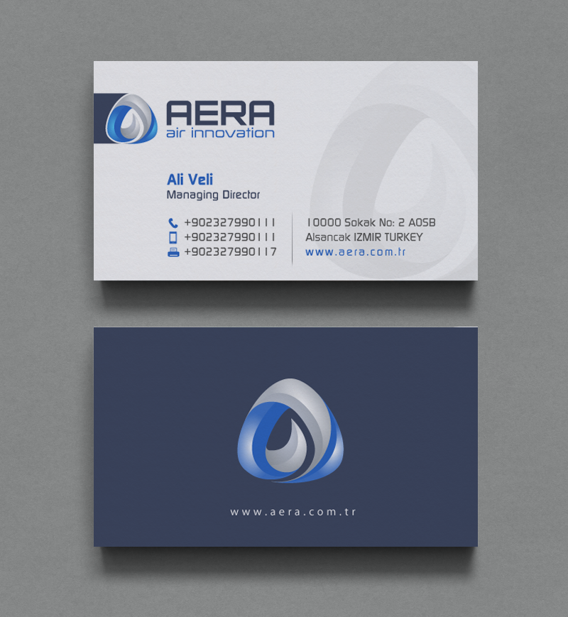 Diseño de Tarjeta de Presentación por chandrayaan.creative para aera | Diseño #10984838