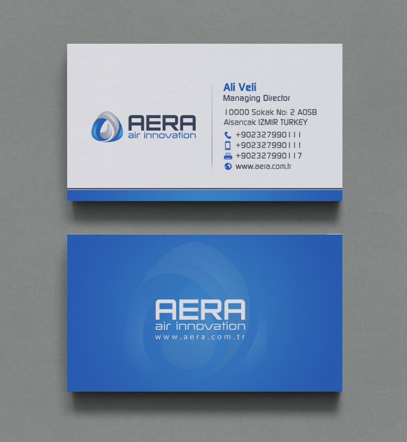 Diseño de Tarjeta de Presentación por chandrayaan.creative para aera | Diseño #10995540