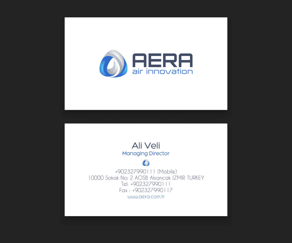 Diseño de Tarjeta de Presentación por Trilobytes para aera | Diseño #10971790