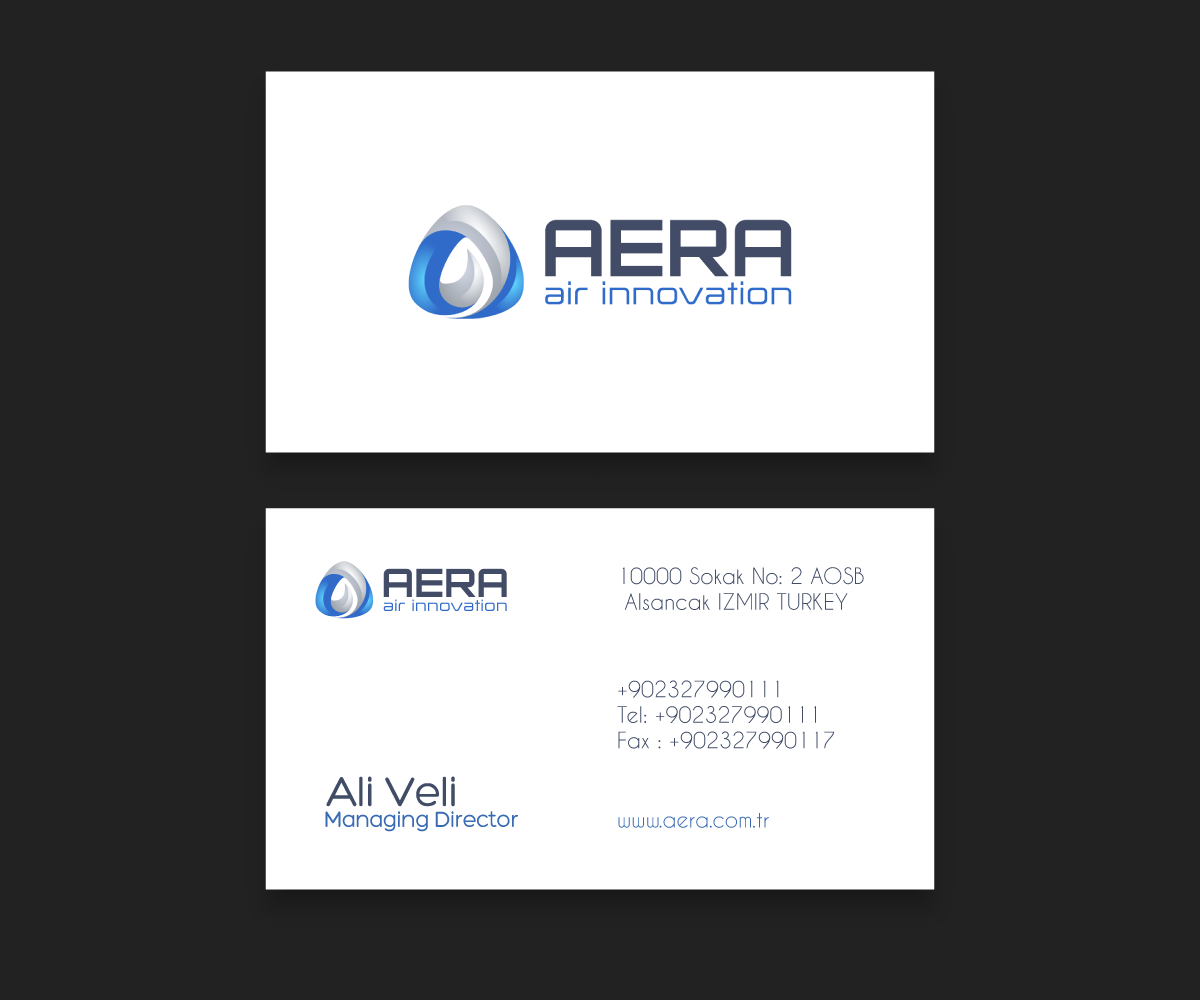 Diseño de Tarjeta de Presentación por Trilobytes para aera | Diseño #10971956