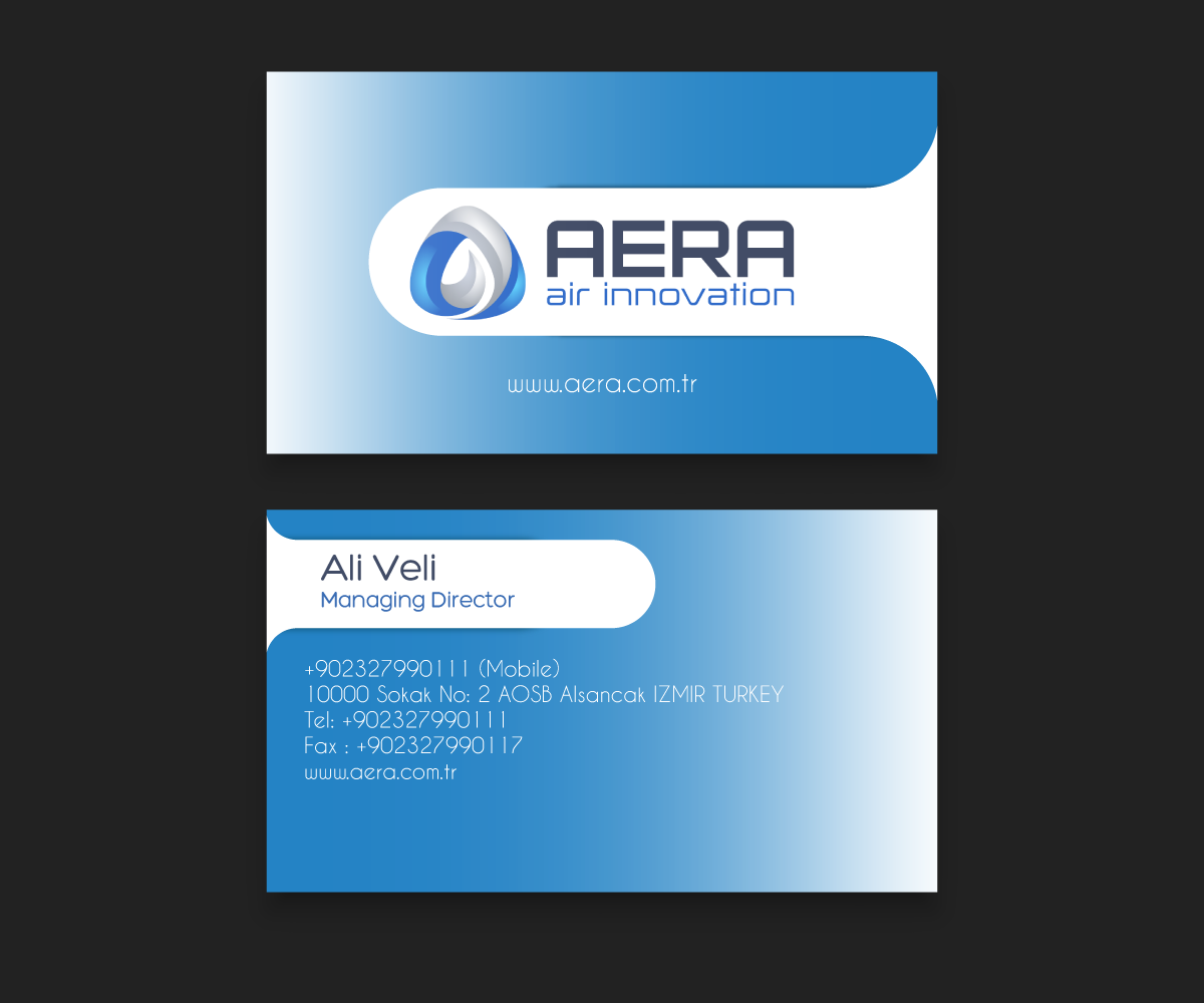 Diseño de Tarjeta de Presentación por Trilobytes para aera | Diseño #10974874