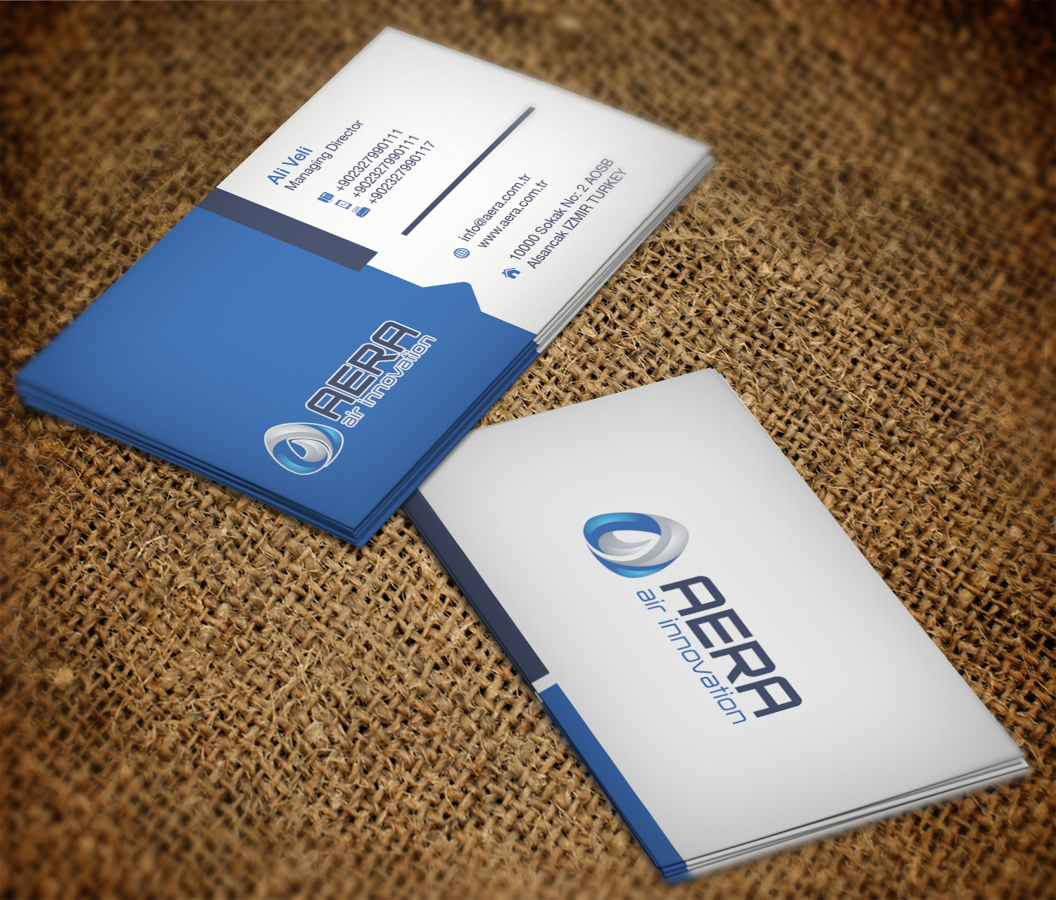 Diseño de Tarjeta de Presentación por Cortana para aera | Diseño #10997850