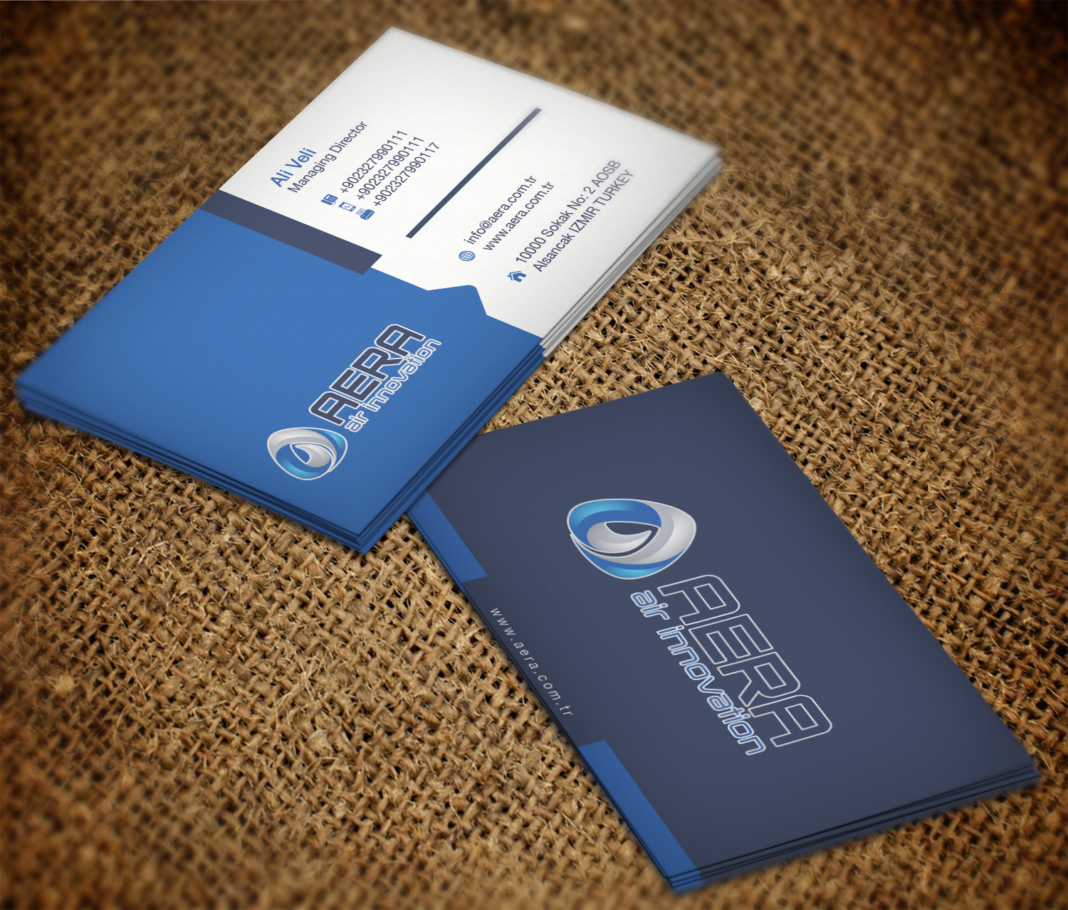 Diseño de Tarjeta de Presentación por Cortana para aera | Diseño #10997855