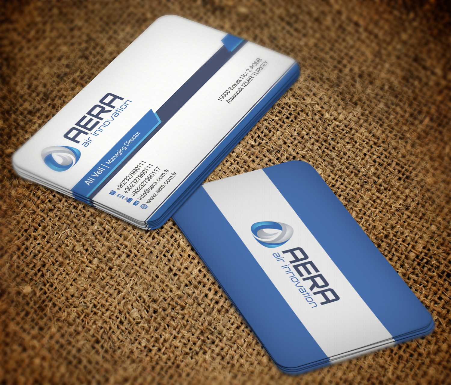 Diseño de Tarjeta de Presentación por Cortana para aera | Diseño #10997976