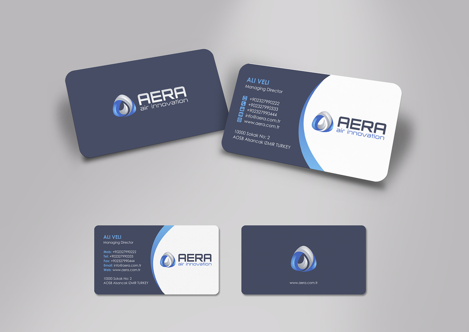 Diseño de Tarjeta de Presentación por logodentity para aera | Diseño #10980379