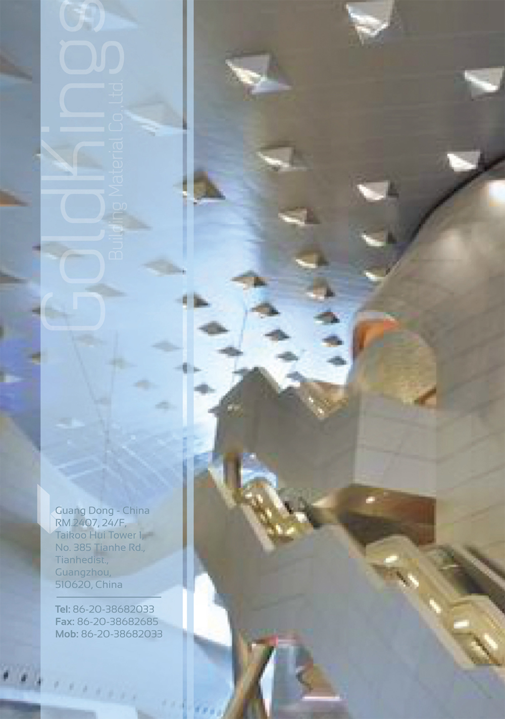 Brochure Design by PND for Guangzhou Gold Kings Building Material Co.,Ltd | Design #11022988
