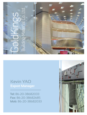 Design de Brochure par PND pour Guangzhou Gold Kings Building Material Co.,Ltd | Design : #11022989