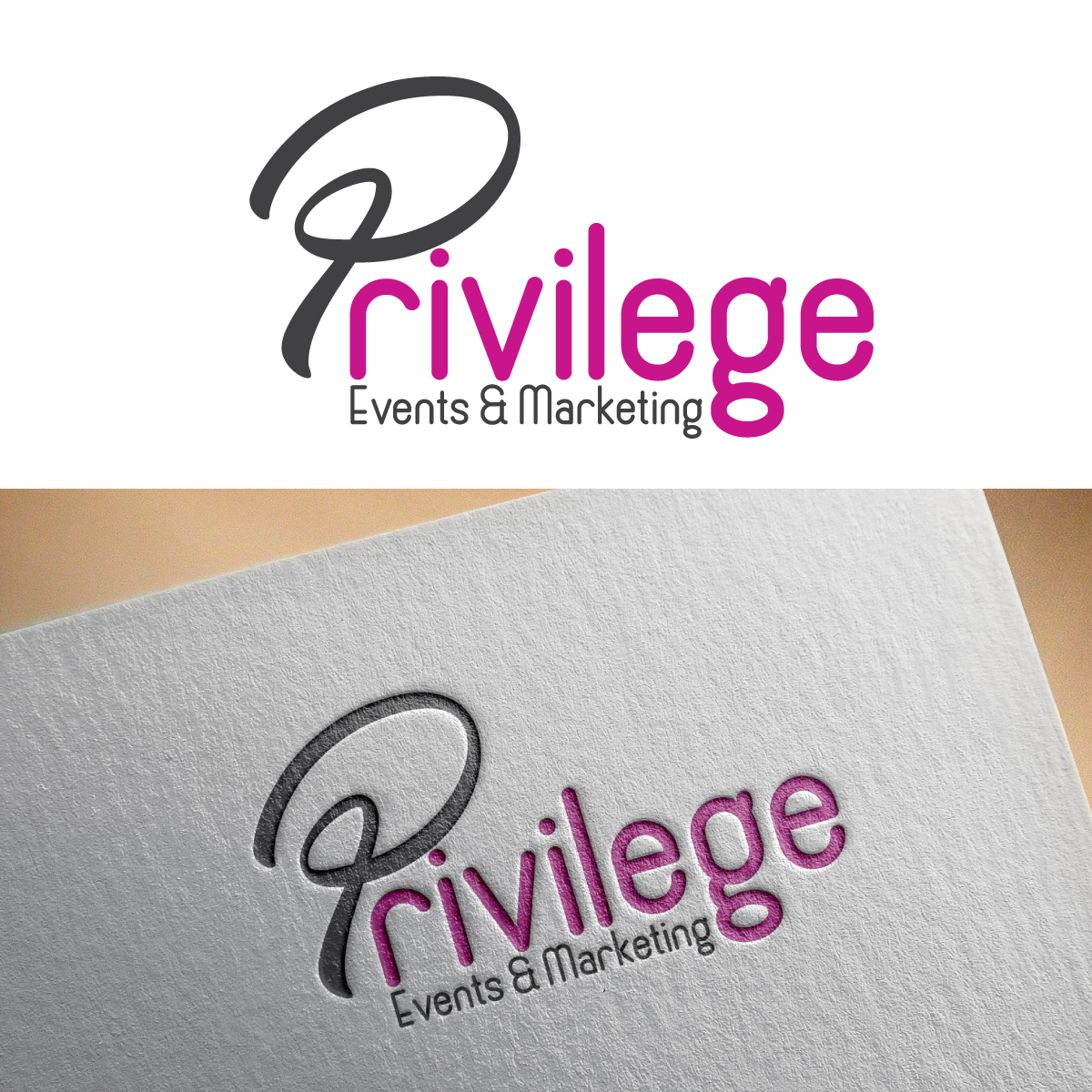Logo Design by wdishan fernando for Privilege Events & Marketing | Design #10981538