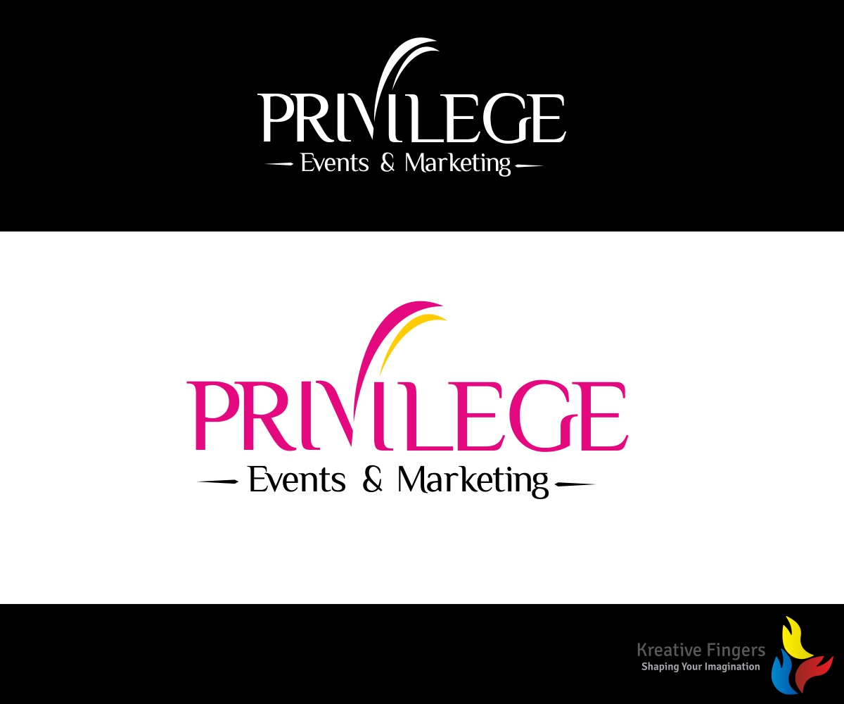 Logo-Design von Kreative Fingers für Privilege Events & Marketing | Design #10984914