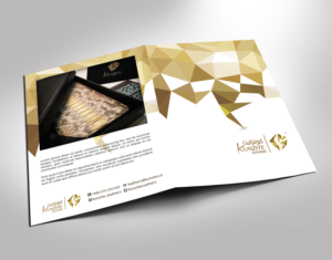 Brochure design for luxury leathers brand