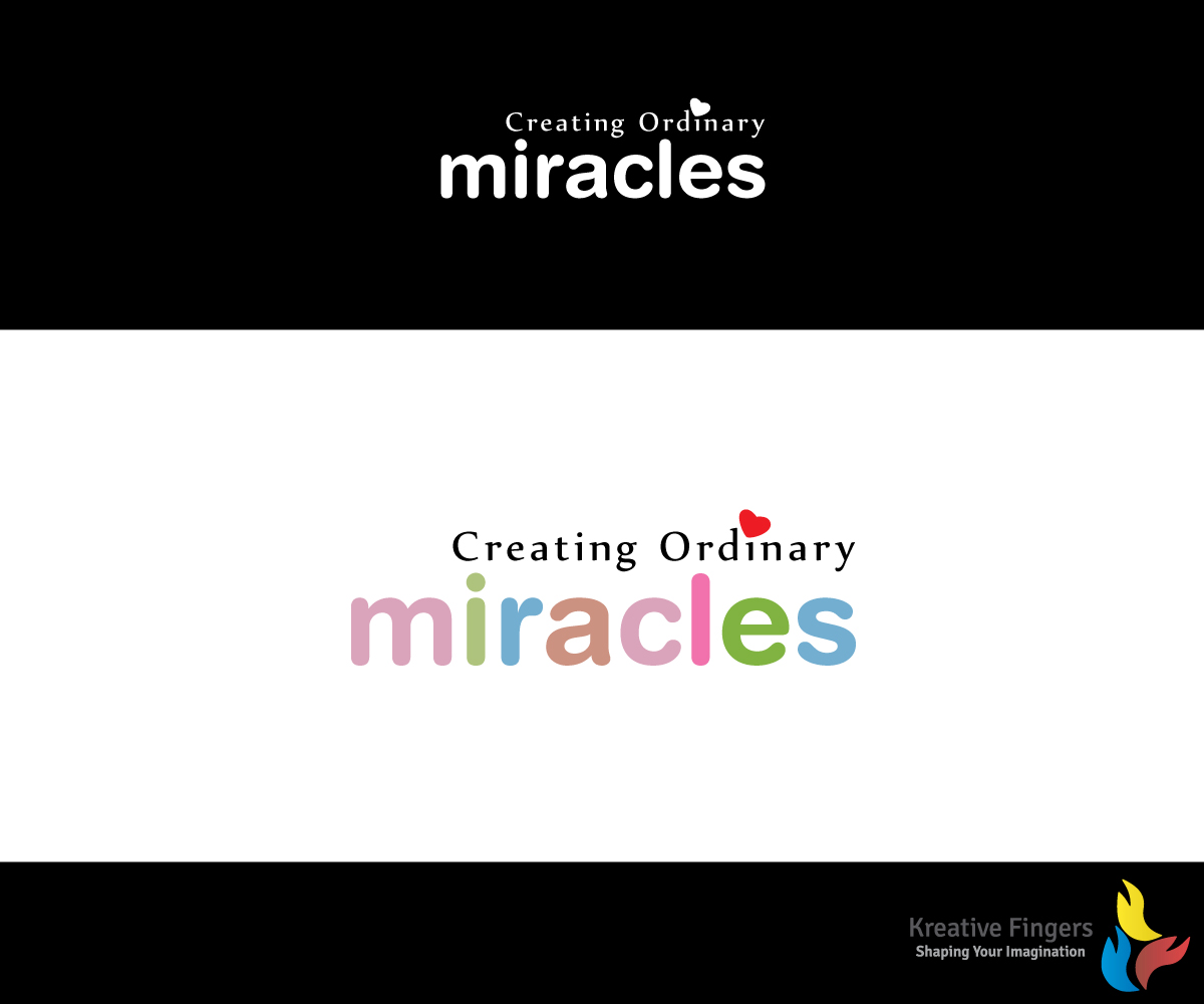 Logo Design by Kreative Fingers for Creating Ordinary Miracles  | Design #10984058