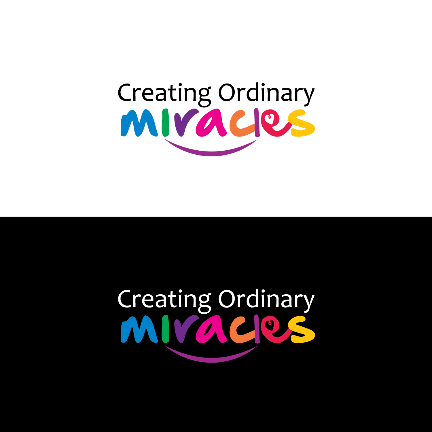 Logo Design by anshuman1995 for Creating Ordinary Miracles  | Design #11058145