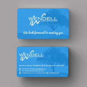 Business Card Design by INDIAN_Ashok for Wendell Baptist Church | Design: #10983132