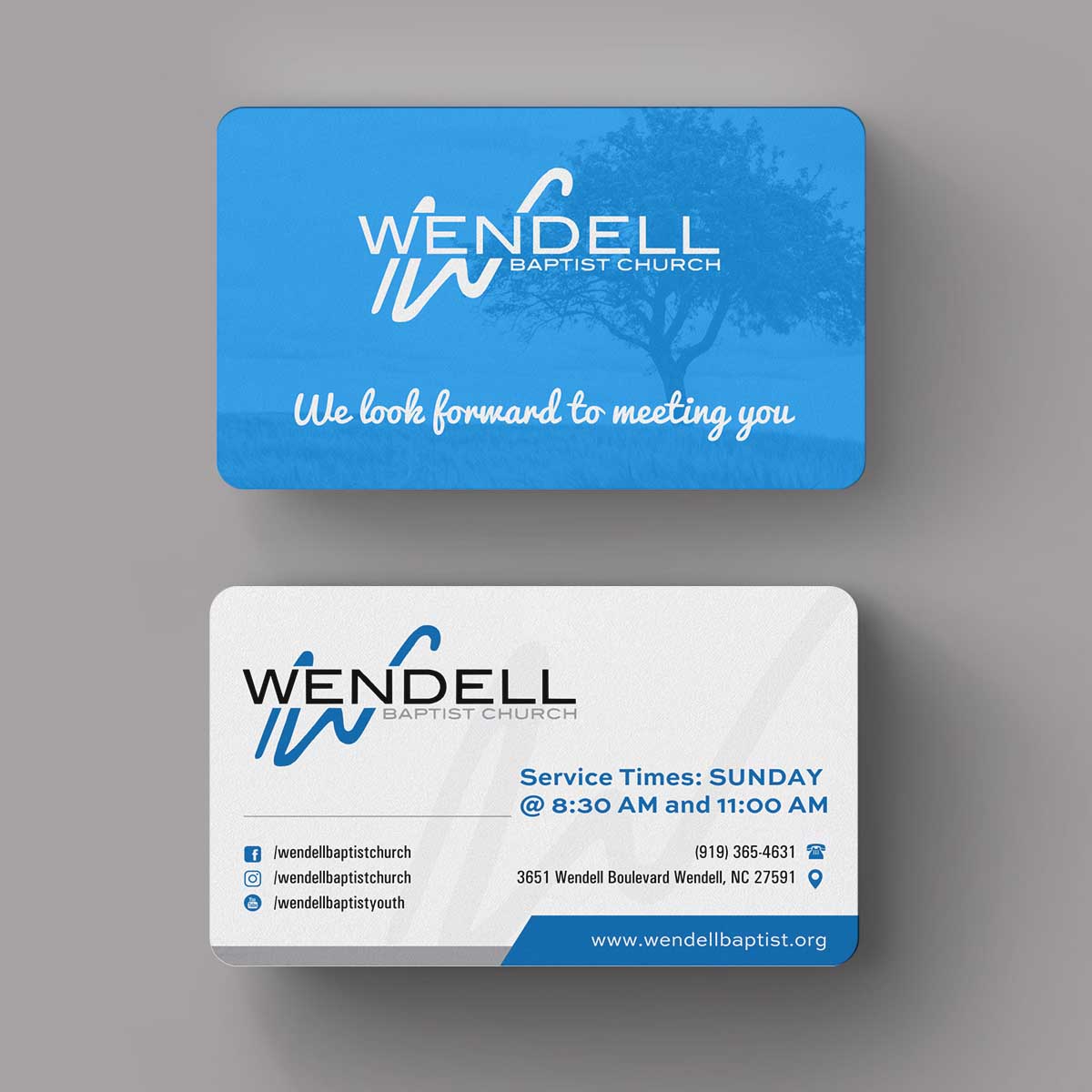 Business Card Design by INDIAN_Ashok for Wendell Baptist Church | Design #10983133