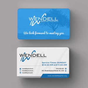 Business Card Design by INDIAN_Ashok for Wendell Baptist Church | Design: #10983133
