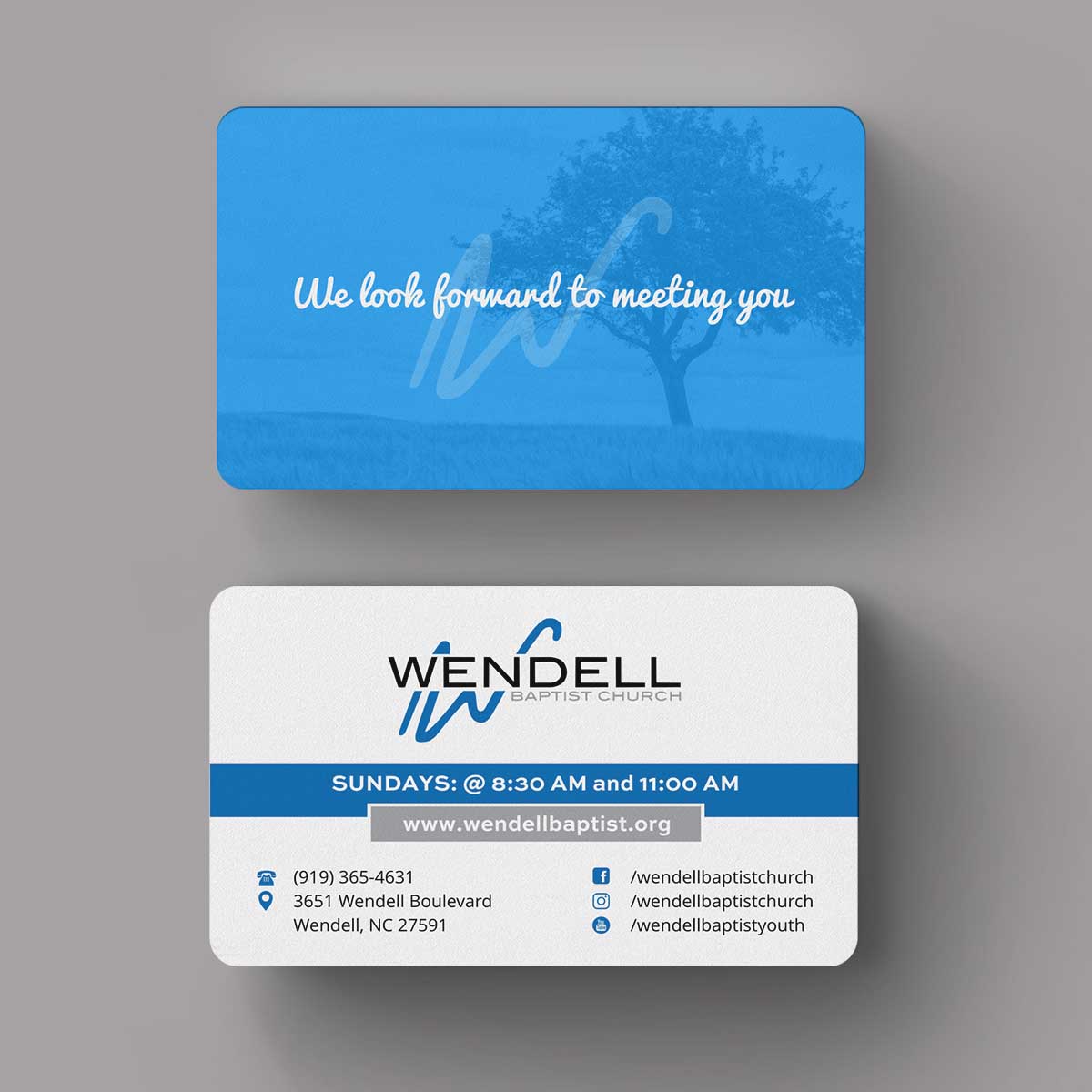 Diseño de Tarjeta de Presentación por INDIAN_Ashok para Wendell Baptist Church | Diseño #10983134