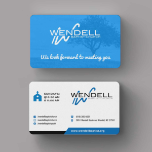 Business Card Design by INDIAN_Ashok for Wendell Baptist Church | Design: #10983135