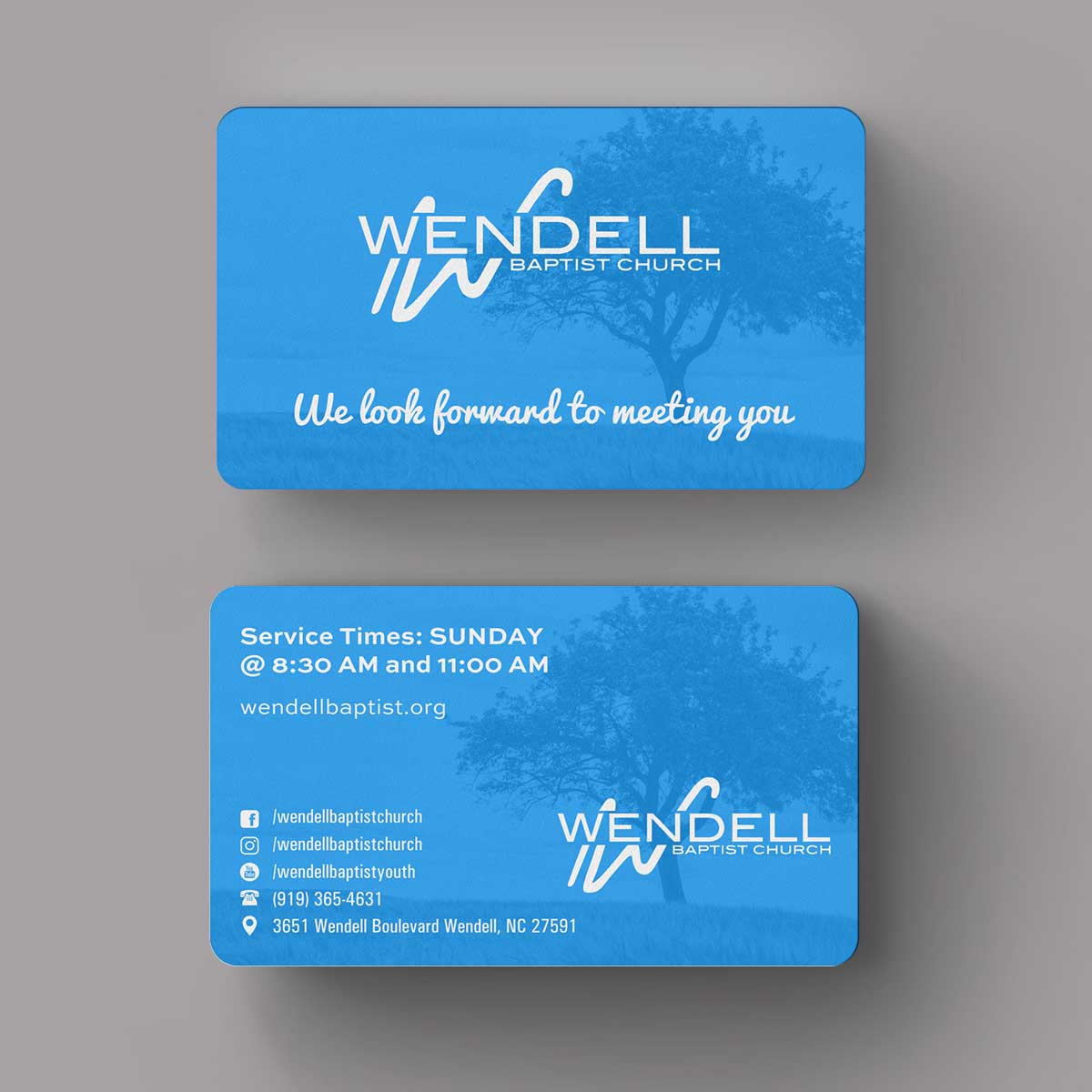 Business Card Design by INDIAN_Ashok for Wendell Baptist Church | Design #10983136
