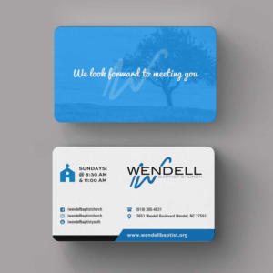 Business Card Design by INDIAN_Ashok for Wendell Baptist Church | Design: #10983137
