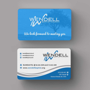 Business Card Design by INDIAN_Ashok for Wendell Baptist Church | Design: #10983138