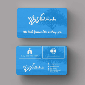 Business Card Design by INDIAN_Ashok for Wendell Baptist Church | Design: #10983139