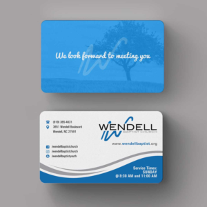 Business Card Design by INDIAN_Ashok for Wendell Baptist Church | Design: #10983140