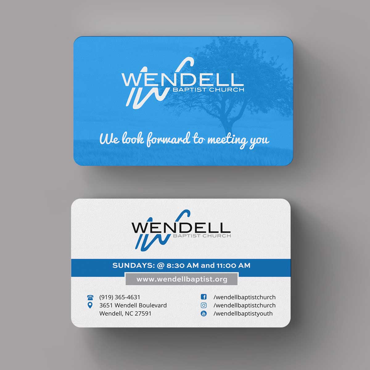 Business Card Design by INDIAN_Ashok for Wendell Baptist Church | Design #10983141