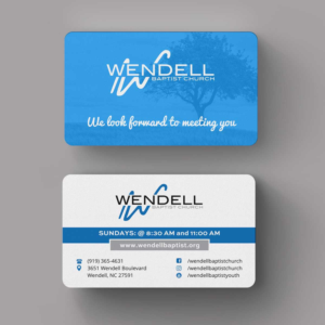 Business Card Design by INDIAN_Ashok for Wendell Baptist Church | Design: #10983141