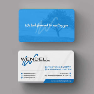 Business Card Design by INDIAN_Ashok for Wendell Baptist Church | Design: #10983142