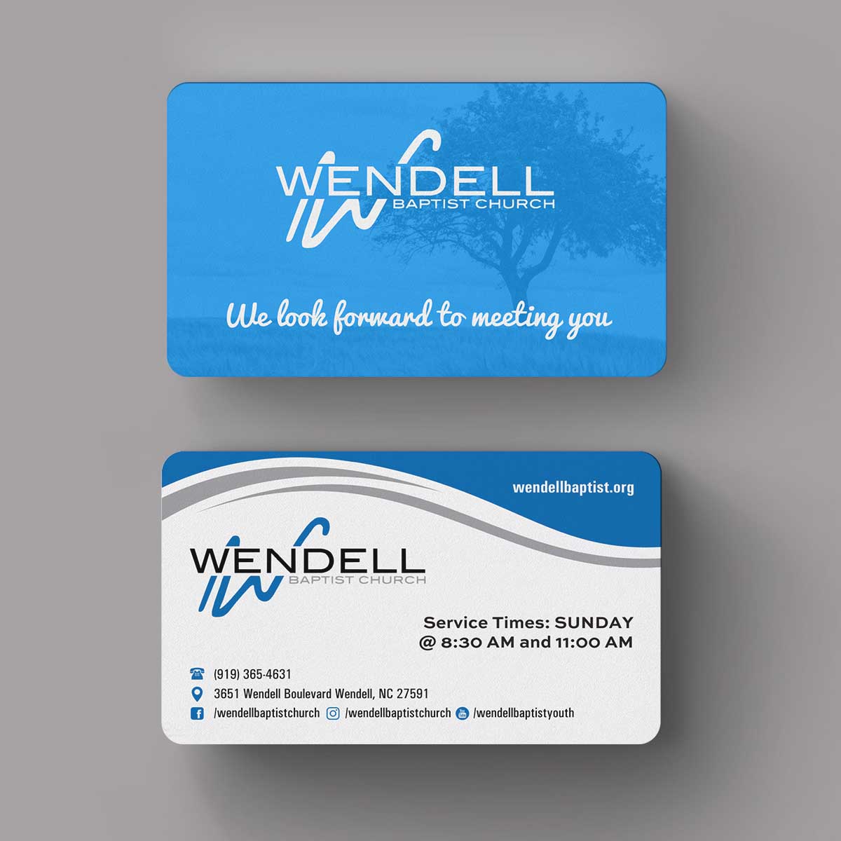 Business Card Design by INDIAN_Ashok for Wendell Baptist Church | Design #10983143