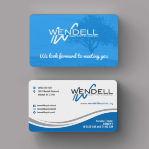 Business Card Design by INDIAN_Ashok for Wendell Baptist Church | Design: #10983144