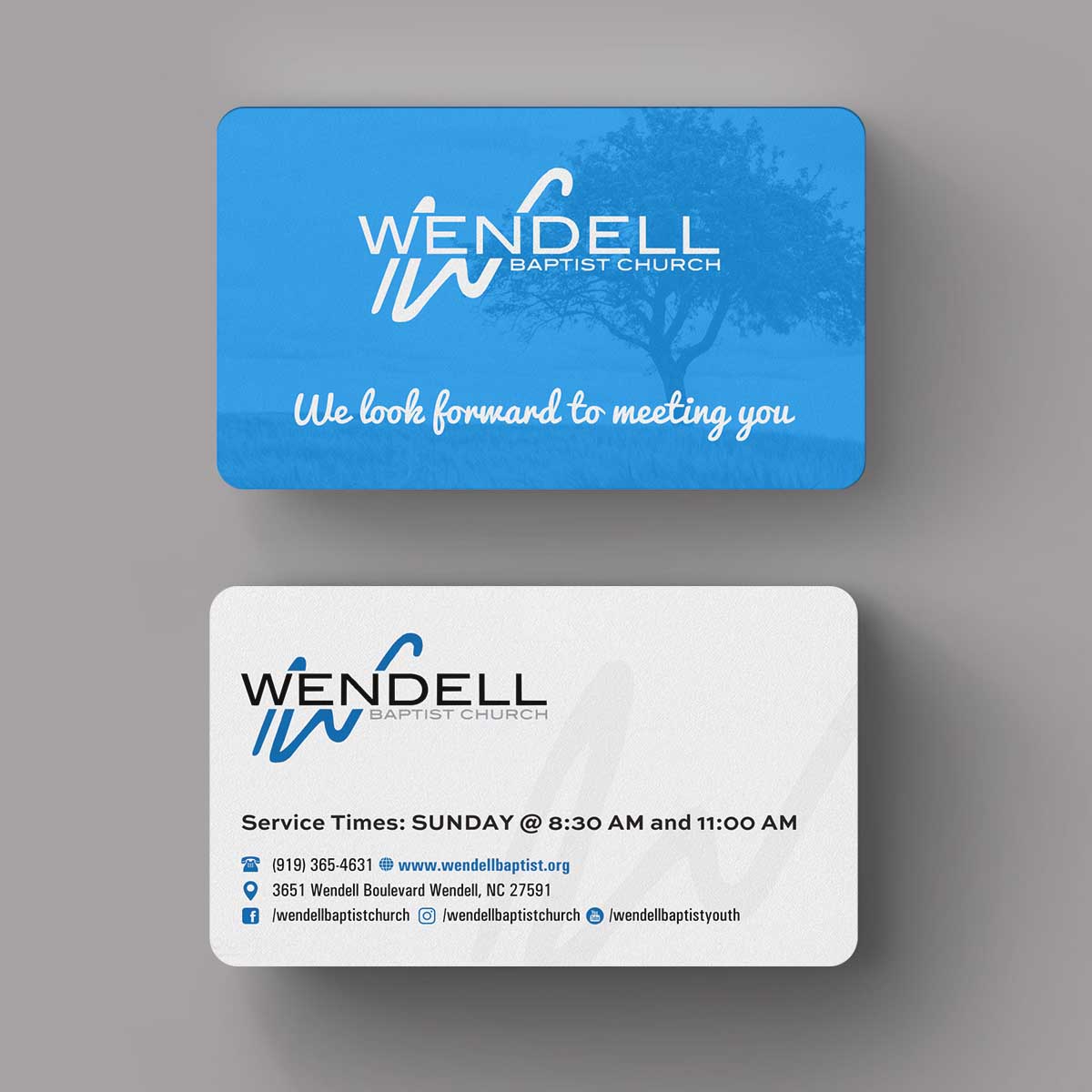 Business Card Design by INDIAN_Ashok for Wendell Baptist Church | Design #10983145