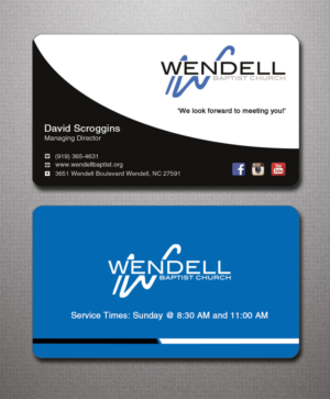 Business Card Design by Lanka Ama for Wendell Baptist Church | Design: #10988788