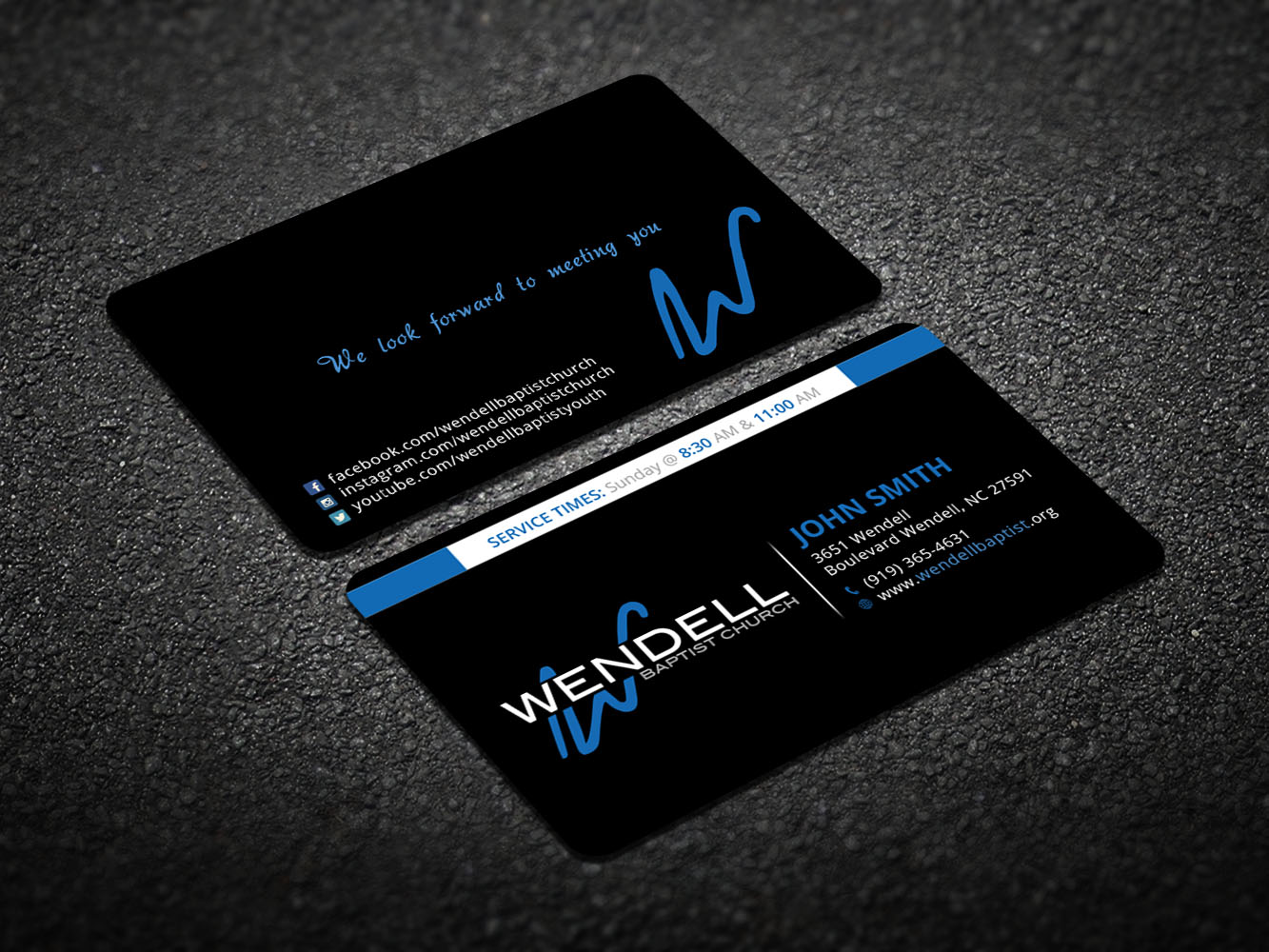 Business Card Design by Verified artistry (Design garden) for Wendell Baptist Church | Design #10987203