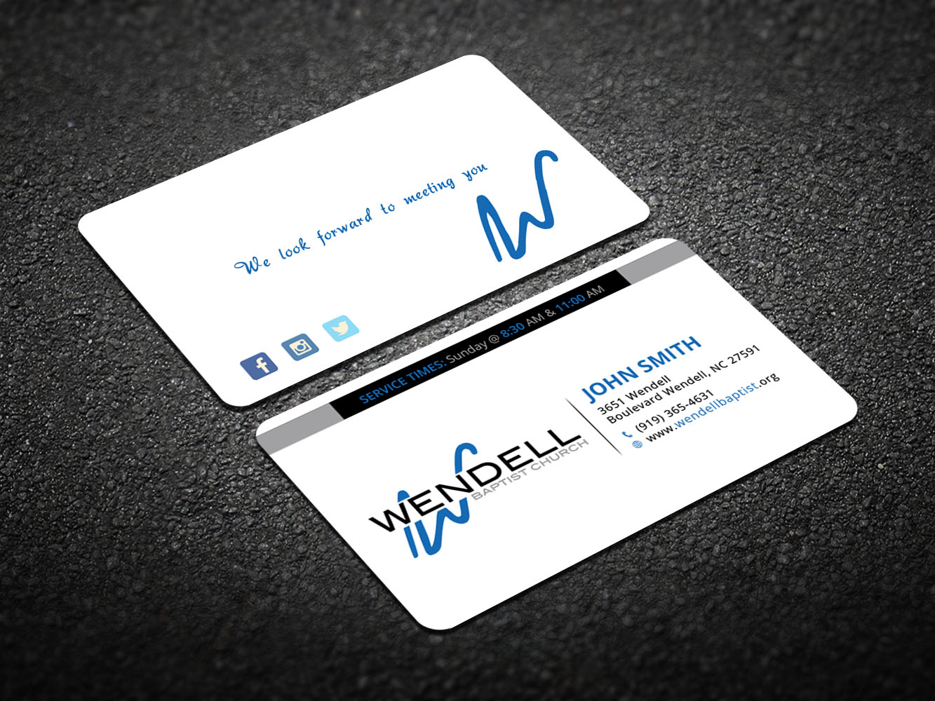 Business Card Design by Verified artistry (Design garden) for Wendell Baptist Church | Design #10987205