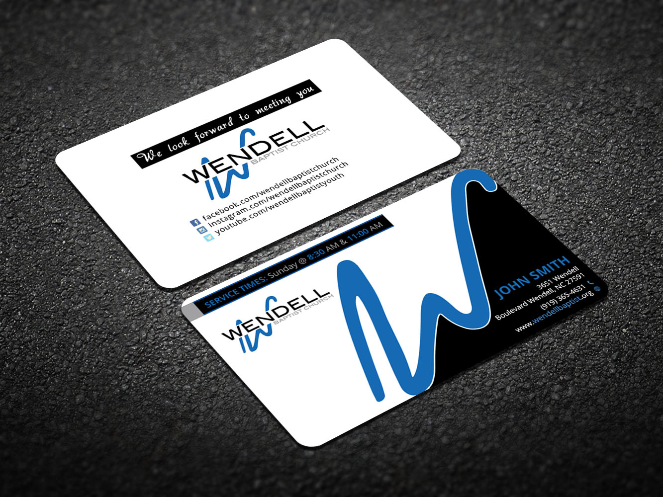 Business Card Design by Verified artistry (Design garden) for Wendell Baptist Church | Design #10987208