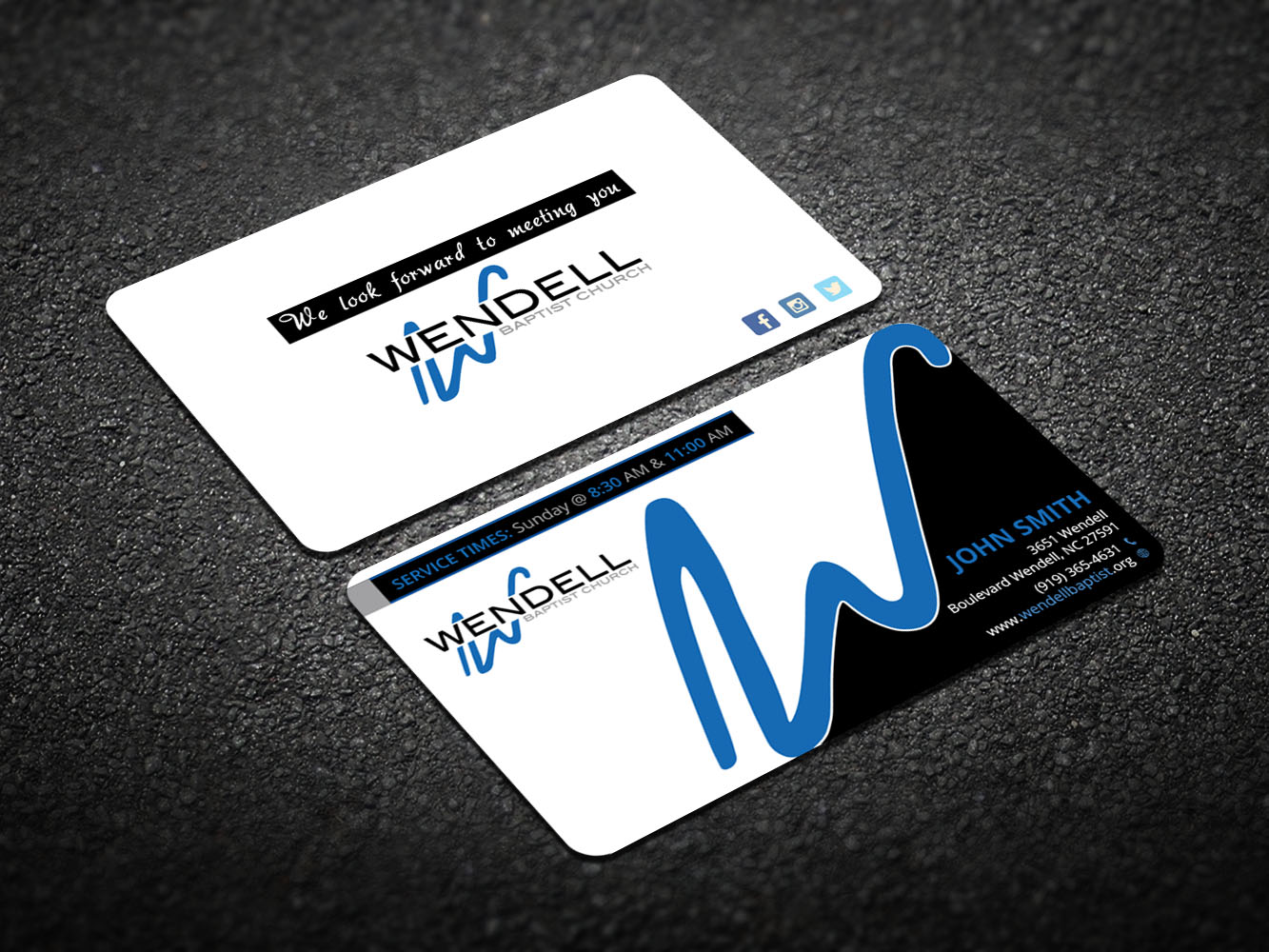 Business Card Design by Verified artistry (Design garden) for Wendell Baptist Church | Design #10987209