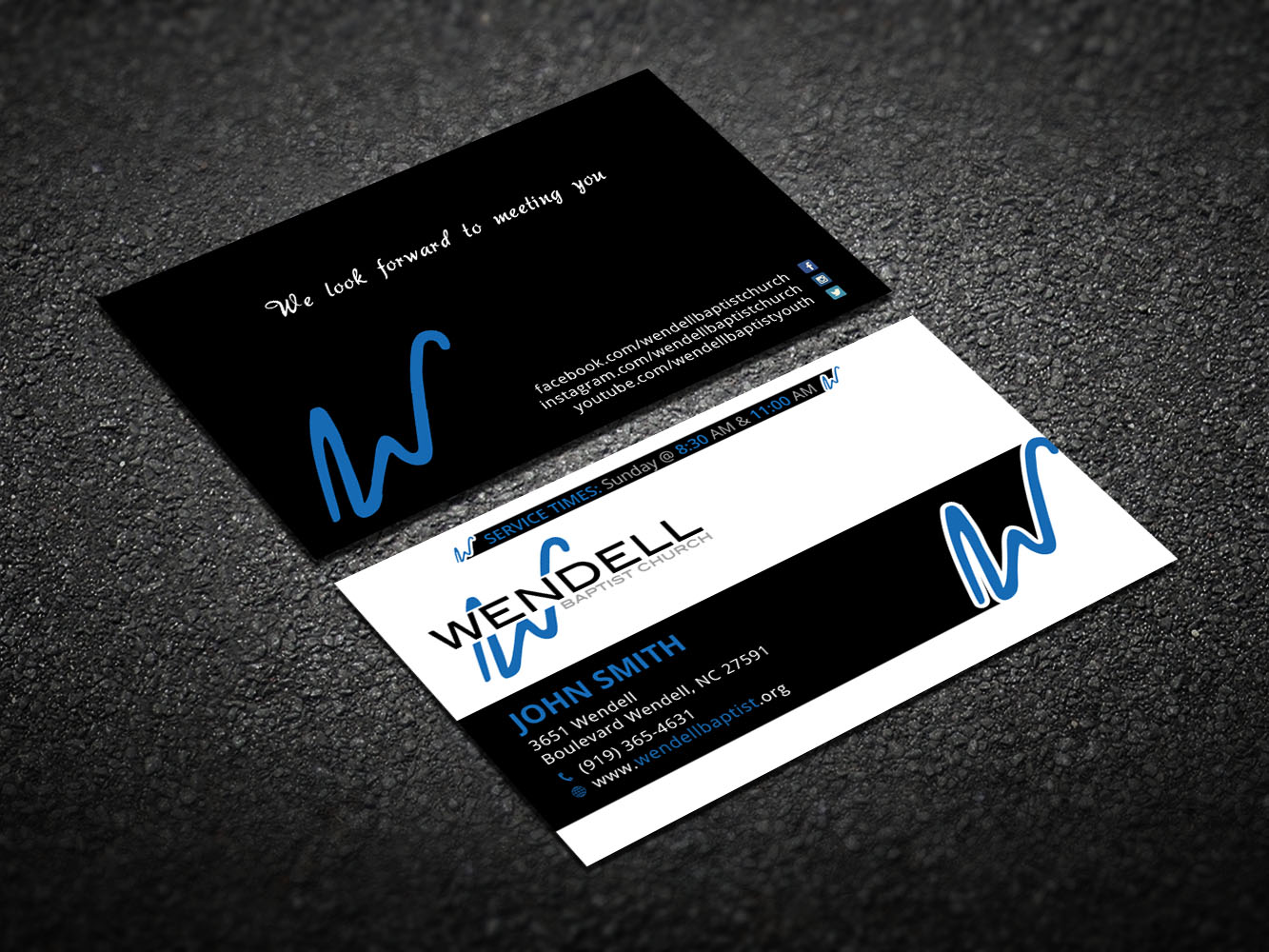Business Card Design by Verified artistry (Design garden) for Wendell Baptist Church | Design #10987213