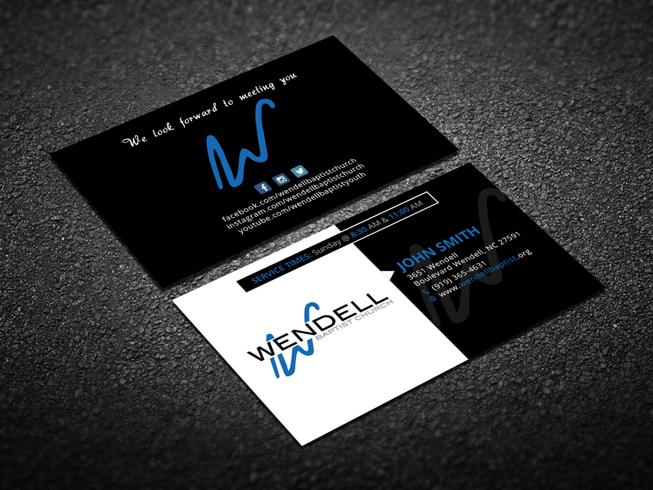 Business Card Design by Verified artistry for Wendell Baptist Church | Design #10987218