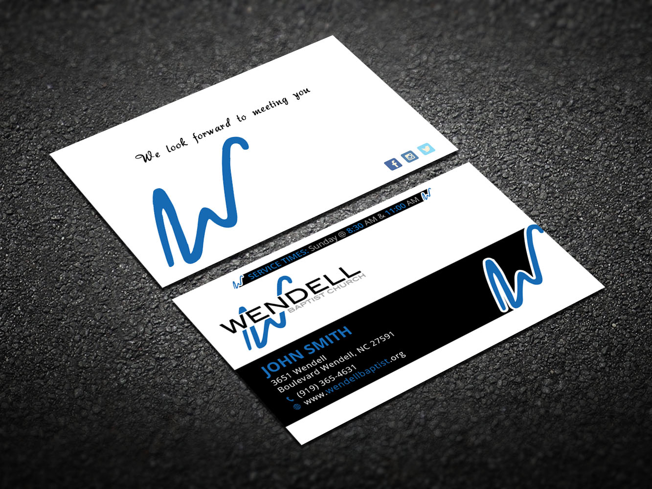Business Card Design by Verified artistry for Wendell Baptist Church | Design #10987220