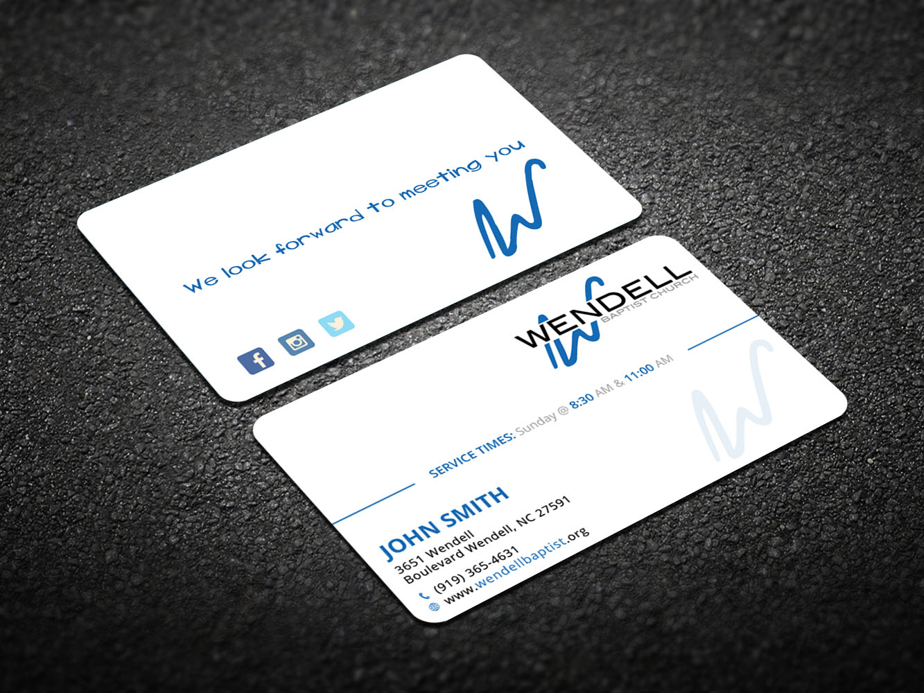Business Card Design by Verified artistry for Wendell Baptist Church | Design #10996272