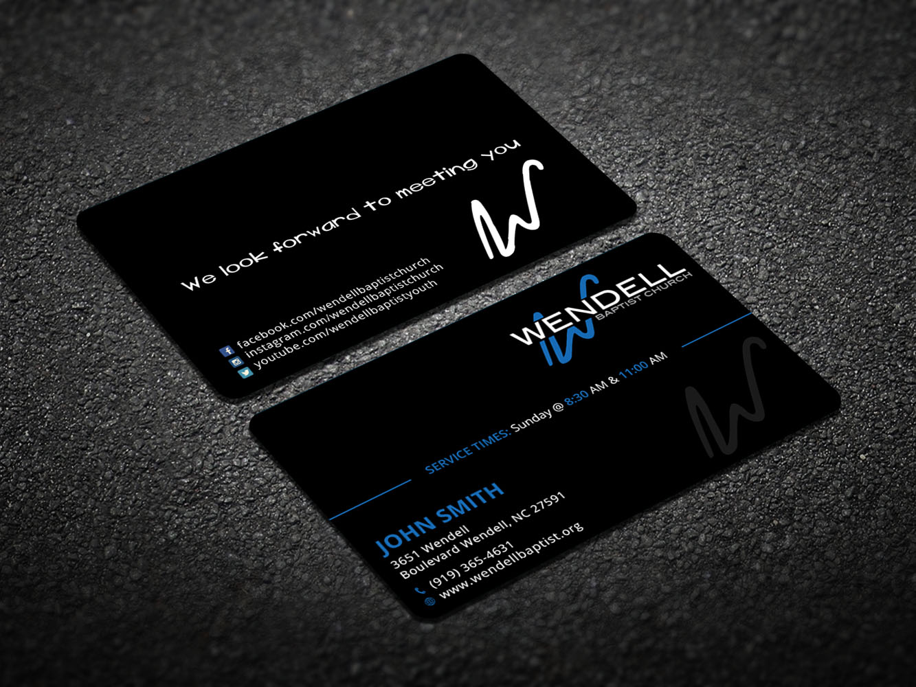 Visitenkarten-Design von Verified artistry (Design garden) für Wendell Baptist Church | Design #10996273