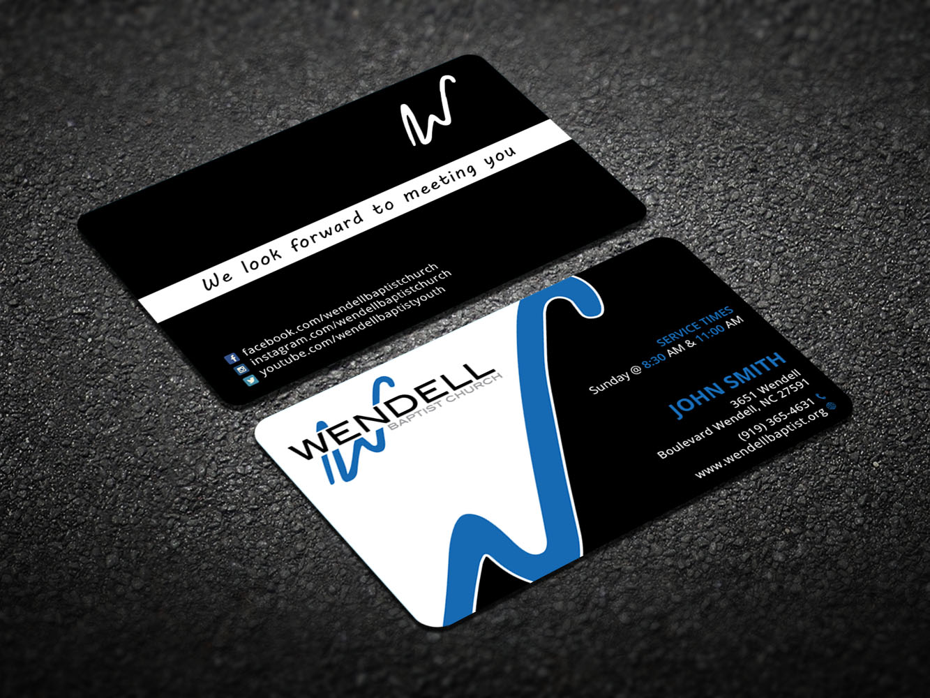 Business Card Design by Verified artistry for Wendell Baptist Church | Design #10996275