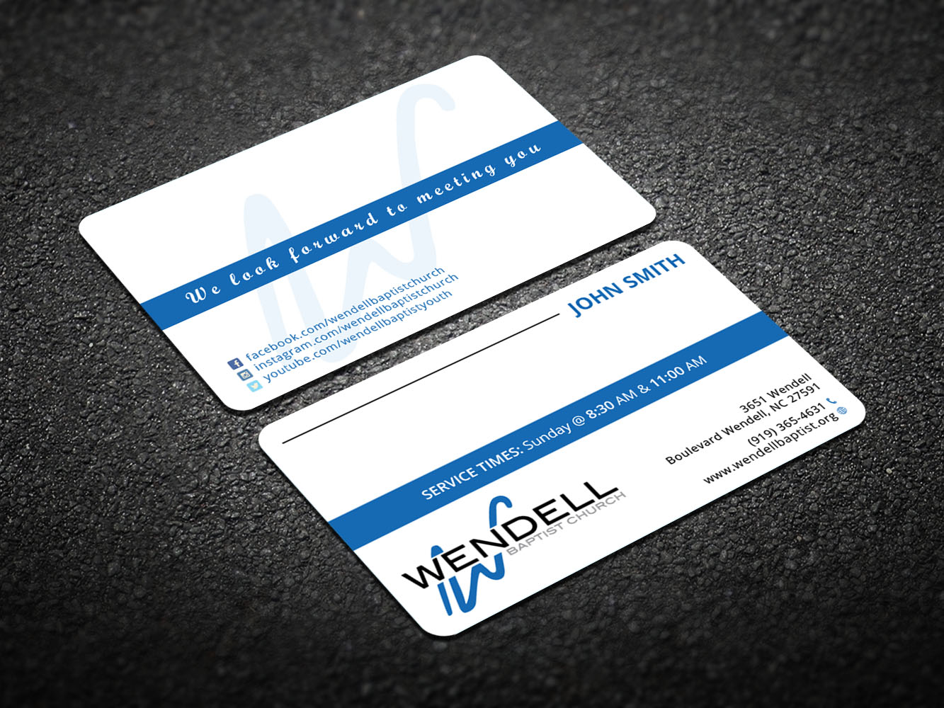 Business Card Design by Verified artistry for Wendell Baptist Church | Design #10996280
