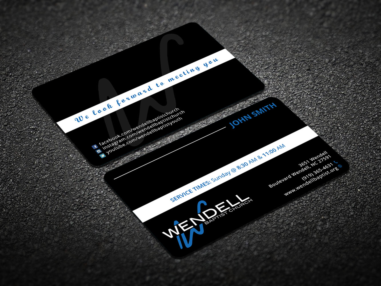 Visitenkarten-Design von Verified artistry (Design garden) für Wendell Baptist Church | Design #10996281