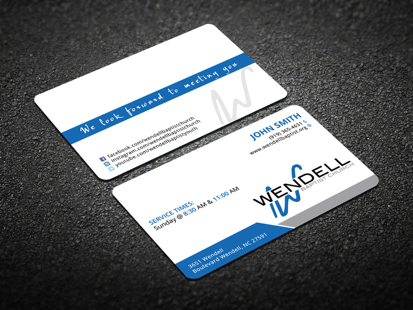 Business Card Design by Verified artistry for Wendell Baptist Church | Design #10996283