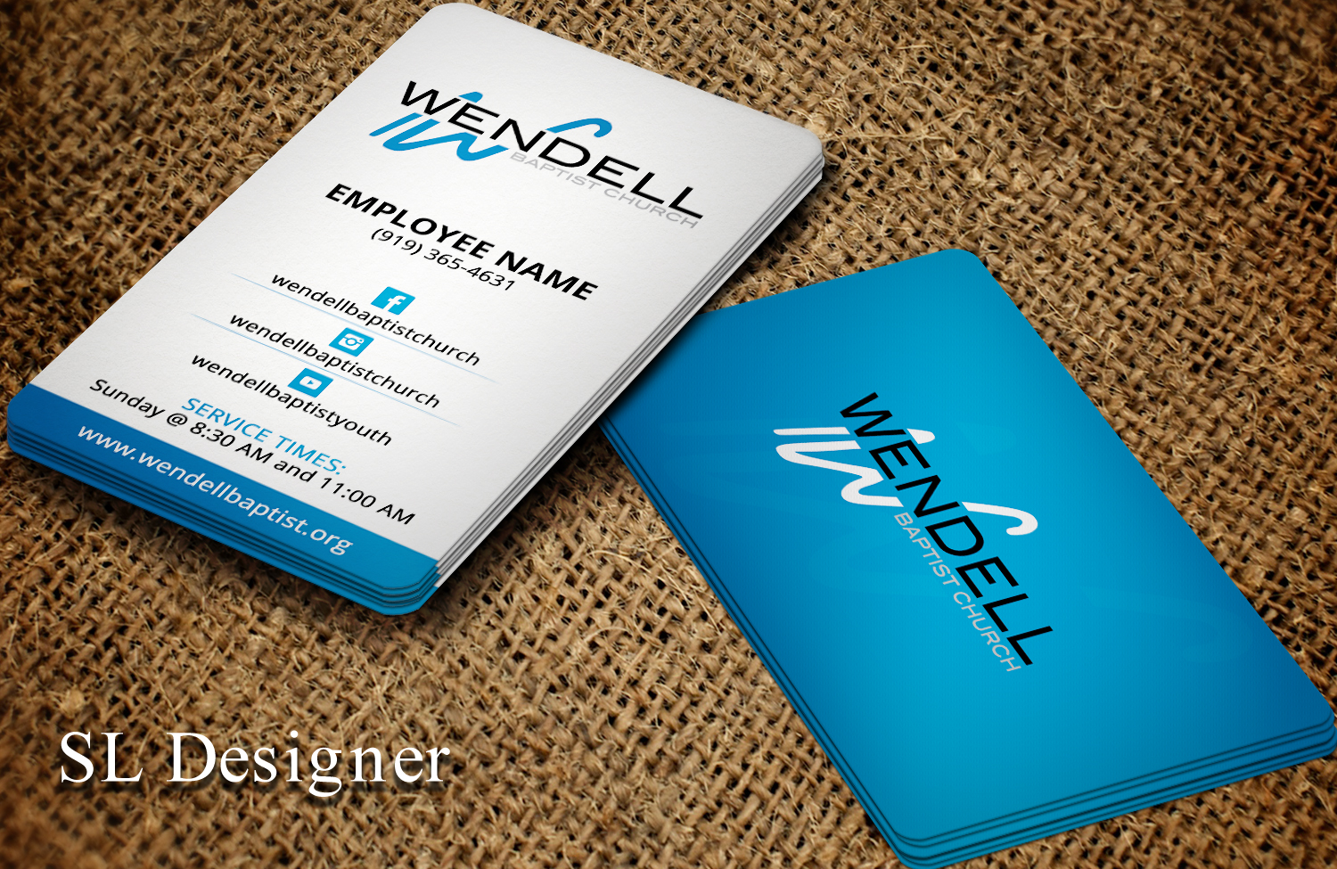 Business Card Design by SL Designer for Wendell Baptist Church | Design #10982980