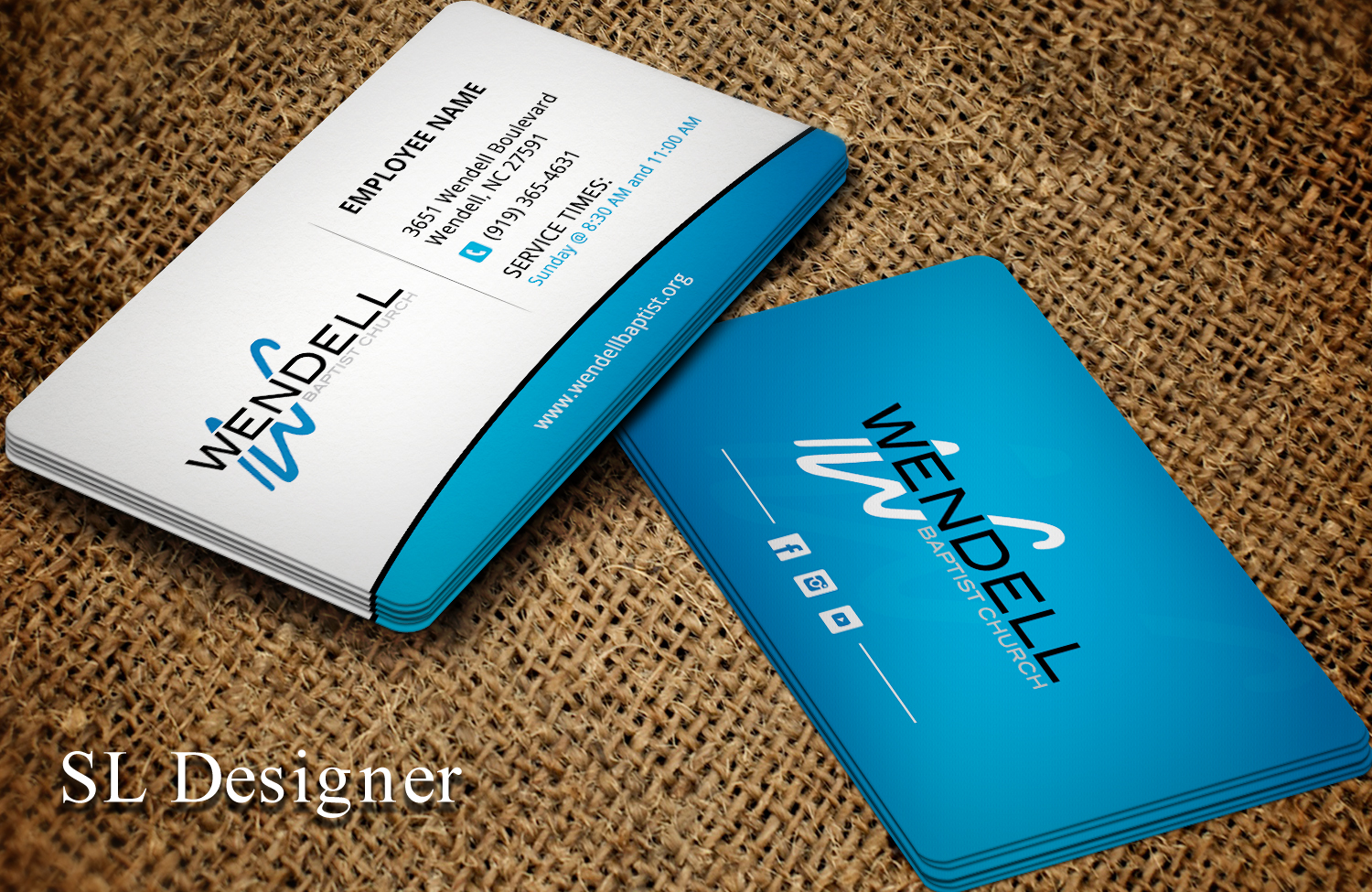 Diseño de Tarjeta de Presentación por SL Designer para Wendell Baptist Church | Diseño #10982983